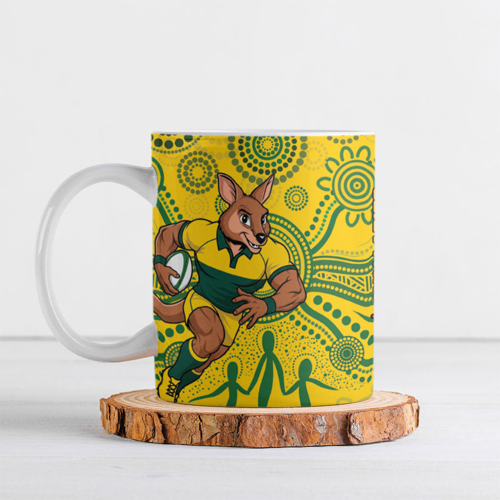 South Africa vs Australia Ceramic Mug Springboks Wallabies Two Nations One Battle