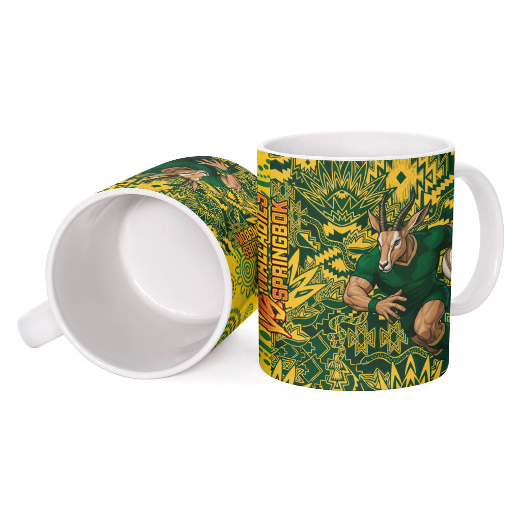 South Africa vs Australia Ceramic Mug Springboks Wallabies Two Nations One Battle