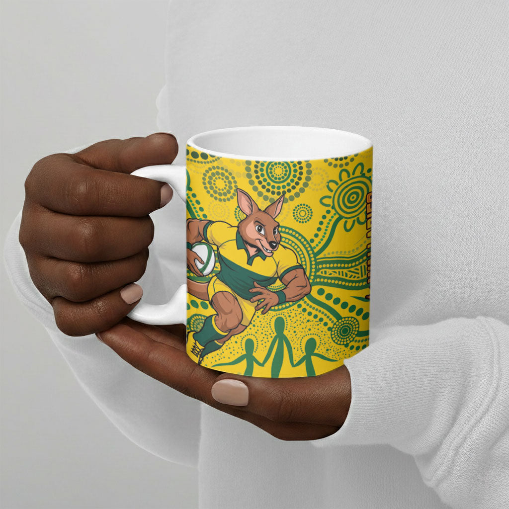South Africa vs Australia Ceramic Mug Springboks Wallabies Two Nations One Battle