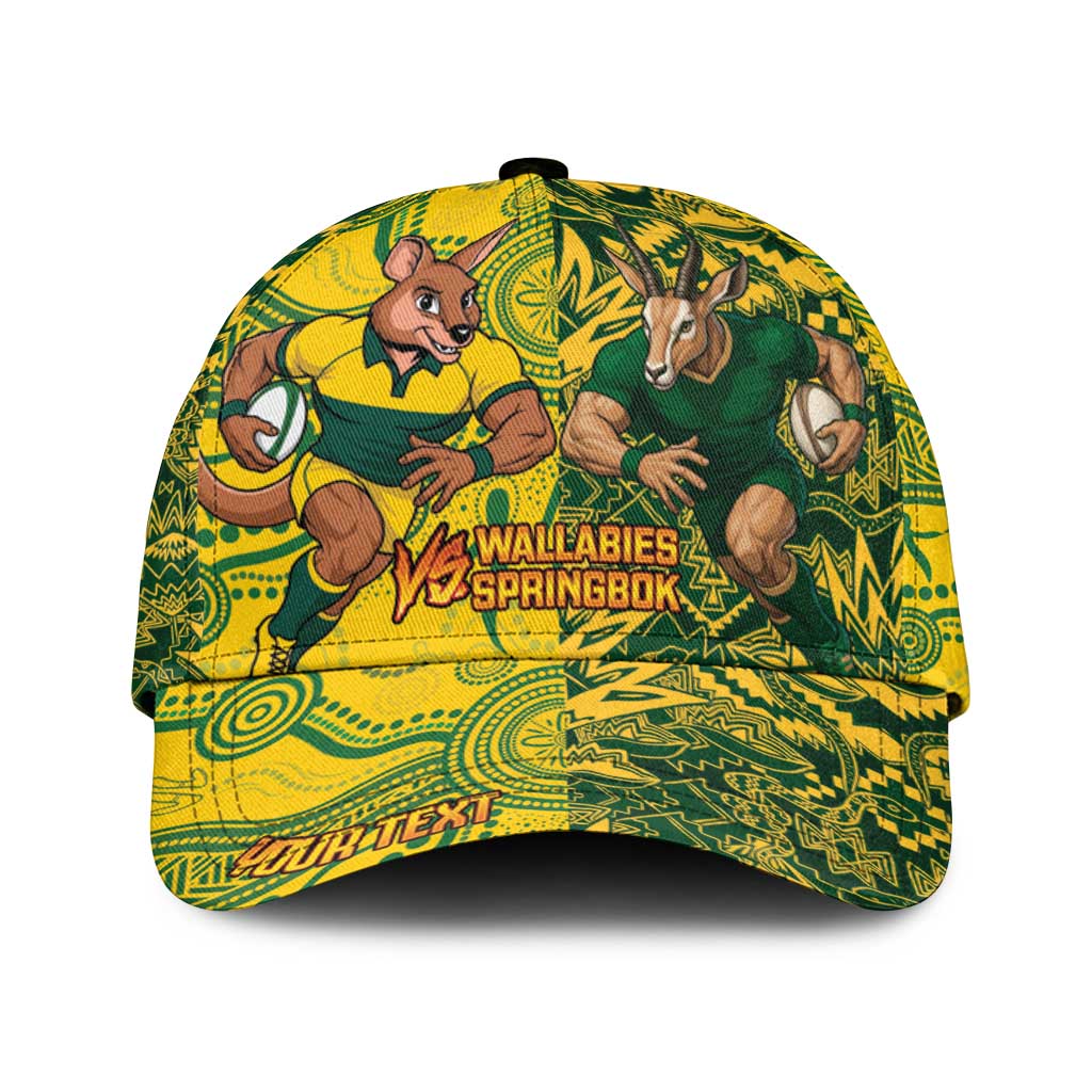 Personalized South Africa vs Australia Classic Cap Springboks Wallabies Two Nations One Battle