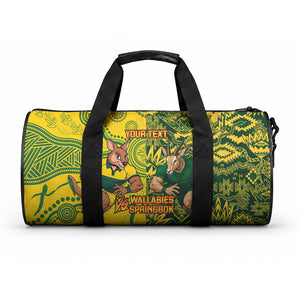 Custom South Africa vs Australia Duffle Bag Springboks Wallabies Two Nations One Battle