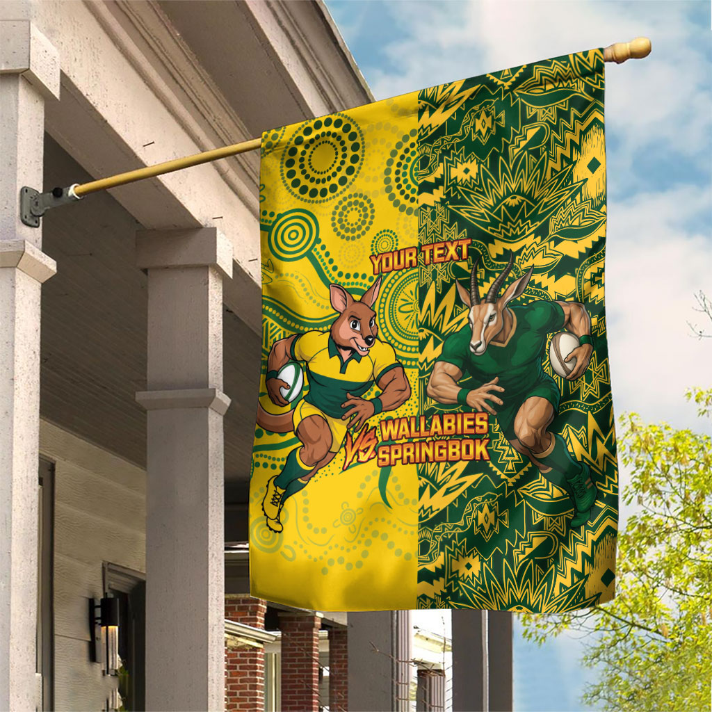 Custom South Africa vs Australia Garden Flag Springboks Wallabies Two Nations One Battle
