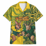 Custom South Africa vs Australia Hawaiian Shirt Springboks Wallabies Two Nations One Battle