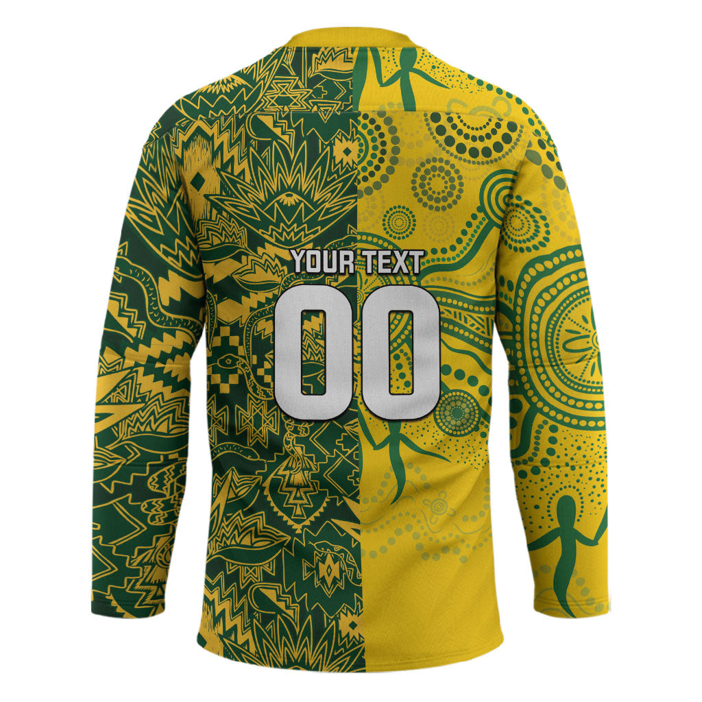 Custom South Africa vs Australia Hockey Jersey Springboks Wallabies Two Nations One Battle