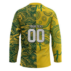 Custom South Africa vs Australia Hockey Jersey Springboks Wallabies Two Nations One Battle