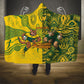 Custom South Africa vs Australia Hooded Blanket Springboks Wallabies Two Nations One Battle