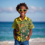 Custom South Africa vs Australia Kid Hawaiian Shirt Springboks Wallabies Two Nations One Battle