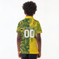 Custom South Africa vs Australia Kid Polo Shirt Springboks Wallabies Two Nations One Battle