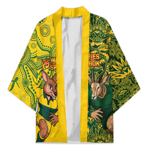 Custom South Africa vs Australia Kimono Springboks Wallabies Two Nations One Battle