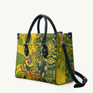 Custom South Africa vs Australia Leather Bag Springboks Wallabies Two Nations One Battle