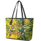 Custom South Africa vs Australia Leather Tote Bag Springboks Wallabies Two Nations One Battle