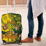 Custom South Africa vs Australia Luggage Cover Springboks Wallabies Two Nations One Battle