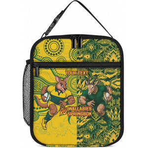 Custom South Africa vs Australia Lunch Bag Springboks Wallabies Two Nations One Battle