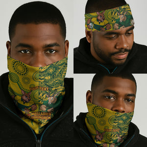Custom South Africa vs Australia Neck Gaiter Springboks Wallabies Two Nations One Battle