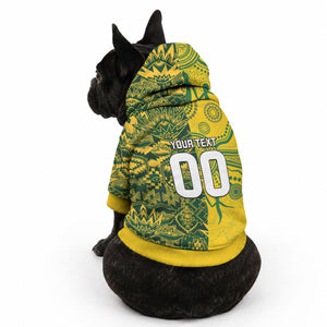 Custom South Africa vs Australia Pet Hoodie Springboks Wallabies Two Nations One Battle