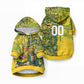 Custom South Africa vs Australia Pet Hoodie Springboks Wallabies Two Nations One Battle