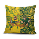 Custom South Africa vs Australia Pillow Cover Springboks Wallabies Two Nations One Battle