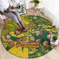 Custom South Africa vs Australia Round Carpet Springboks Wallabies Two Nations One Battle