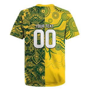 Custom South Africa vs Australia Rugby Jersey Springboks Wallabies Two Nations One Battle