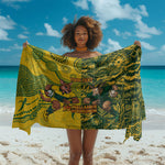 Custom South Africa vs Australia Sarong Springboks Wallabies Two Nations One Battle