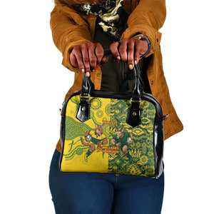 Custom South Africa vs Australia Shoulder Handbag Springboks Wallabies Two Nations One Battle