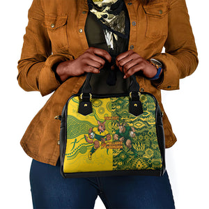Custom South Africa vs Australia Shoulder Handbag Springboks Wallabies Two Nations One Battle