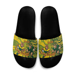 Custom South Africa vs Australia Slide Sandals Springboks Wallabies Two Nations One Battle