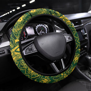 South Africa vs Australia Steering Wheel Cover Springboks Wallabies Two Nations One Battle