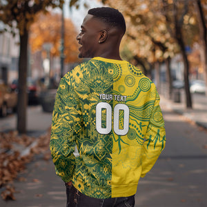 Custom South Africa vs Australia Sweatshirt Springboks Wallabies Two Nations One Battle