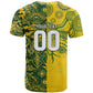 Custom South Africa vs Australia T shirt Springboks Wallabies Two Nations One Battle