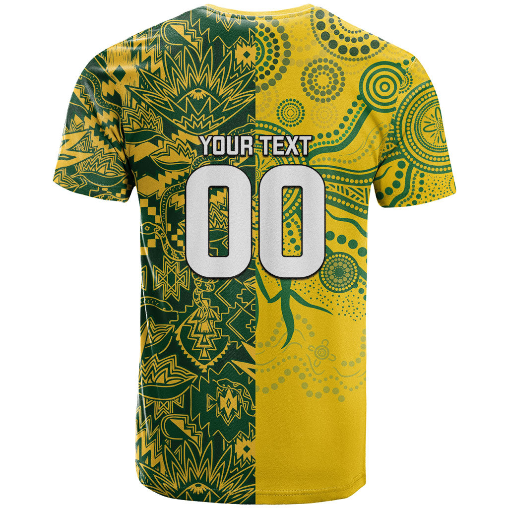 Custom South Africa vs Australia T shirt Springboks Wallabies Two Nations One Battle