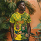 Custom South Africa vs Australia T shirt Springboks Wallabies Two Nations One Battle