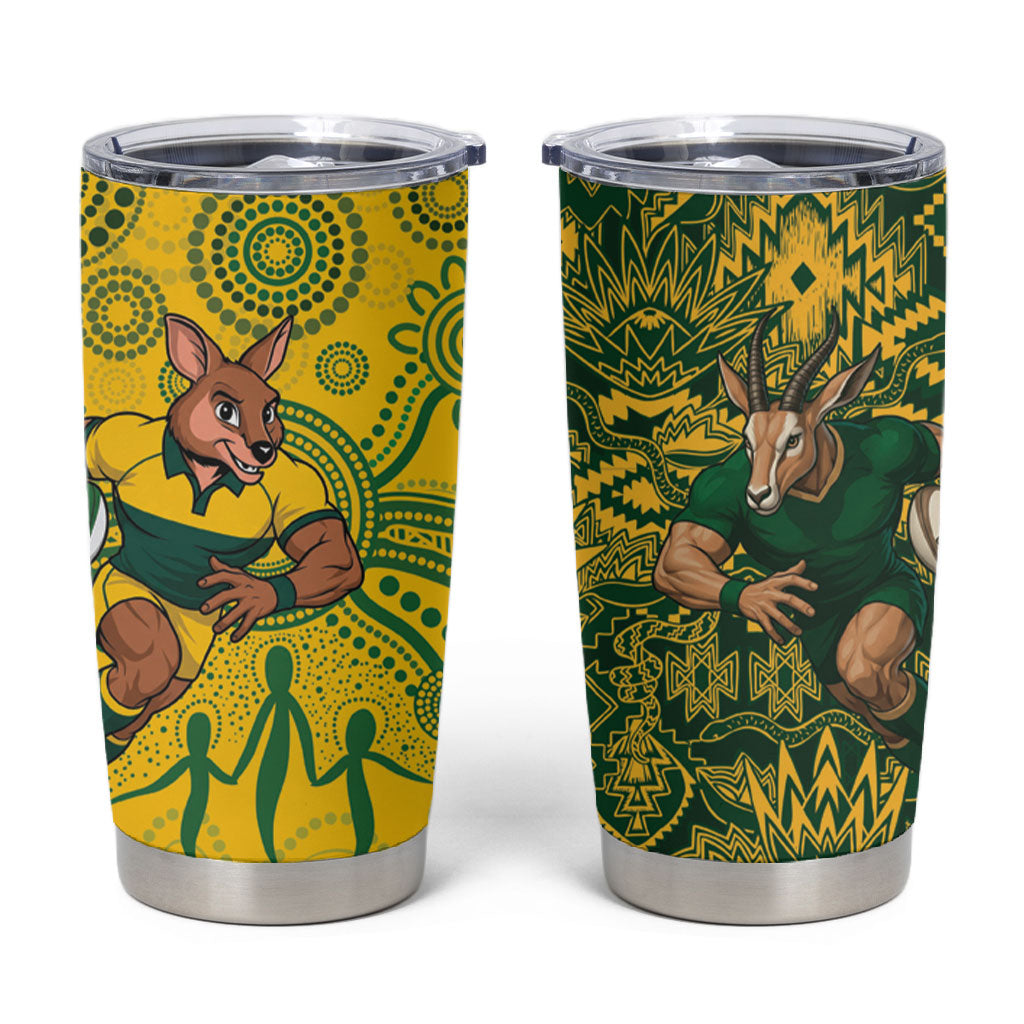 South Africa vs Australia Tumbler Cup Springboks Wallabies Two Nations One Battle