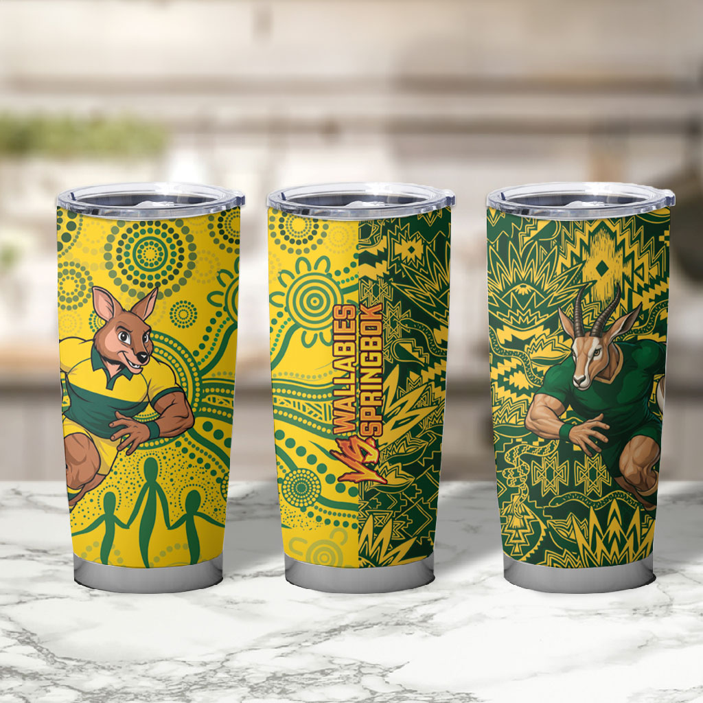 South Africa vs Australia Tumbler Cup Springboks Wallabies Two Nations One Battle