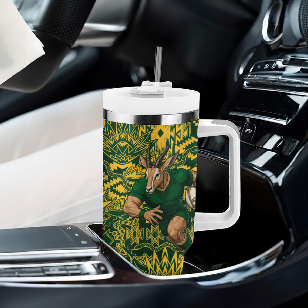 South Africa vs Australia Tumbler With Handle Springboks Wallabies Two Nations One Battle