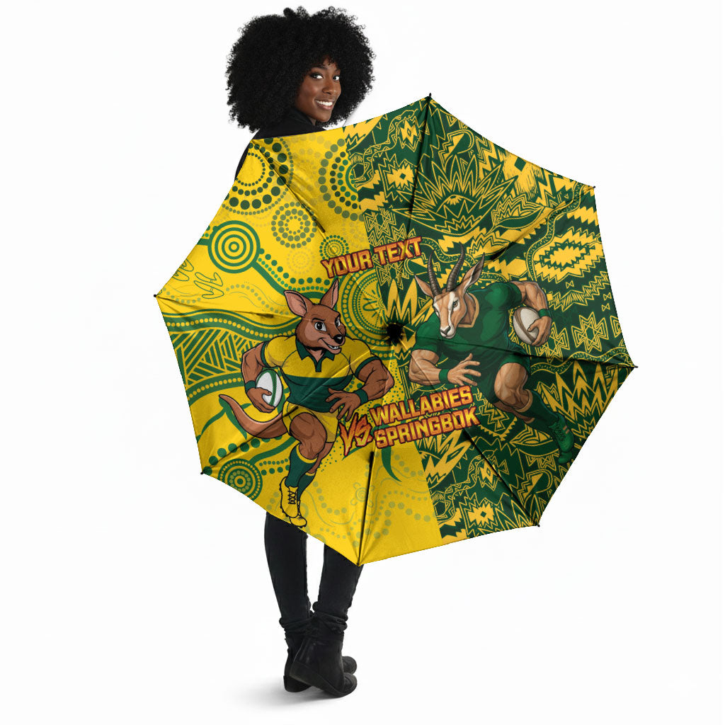 Custom South Africa vs Australia Umbrella Springboks Wallabies Two Nations One Battle