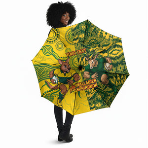 Custom South Africa vs Australia Umbrella Springboks Wallabies Two Nations One Battle