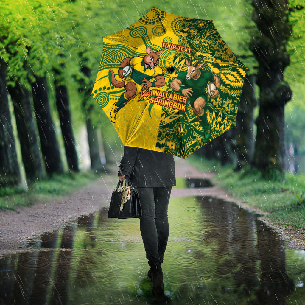 Custom South Africa vs Australia Umbrella Springboks Wallabies Two Nations One Battle
