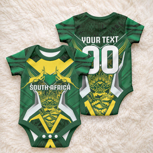 South Africa Springbok Custom Baby Onesie Rugby se Grootste Wedywering