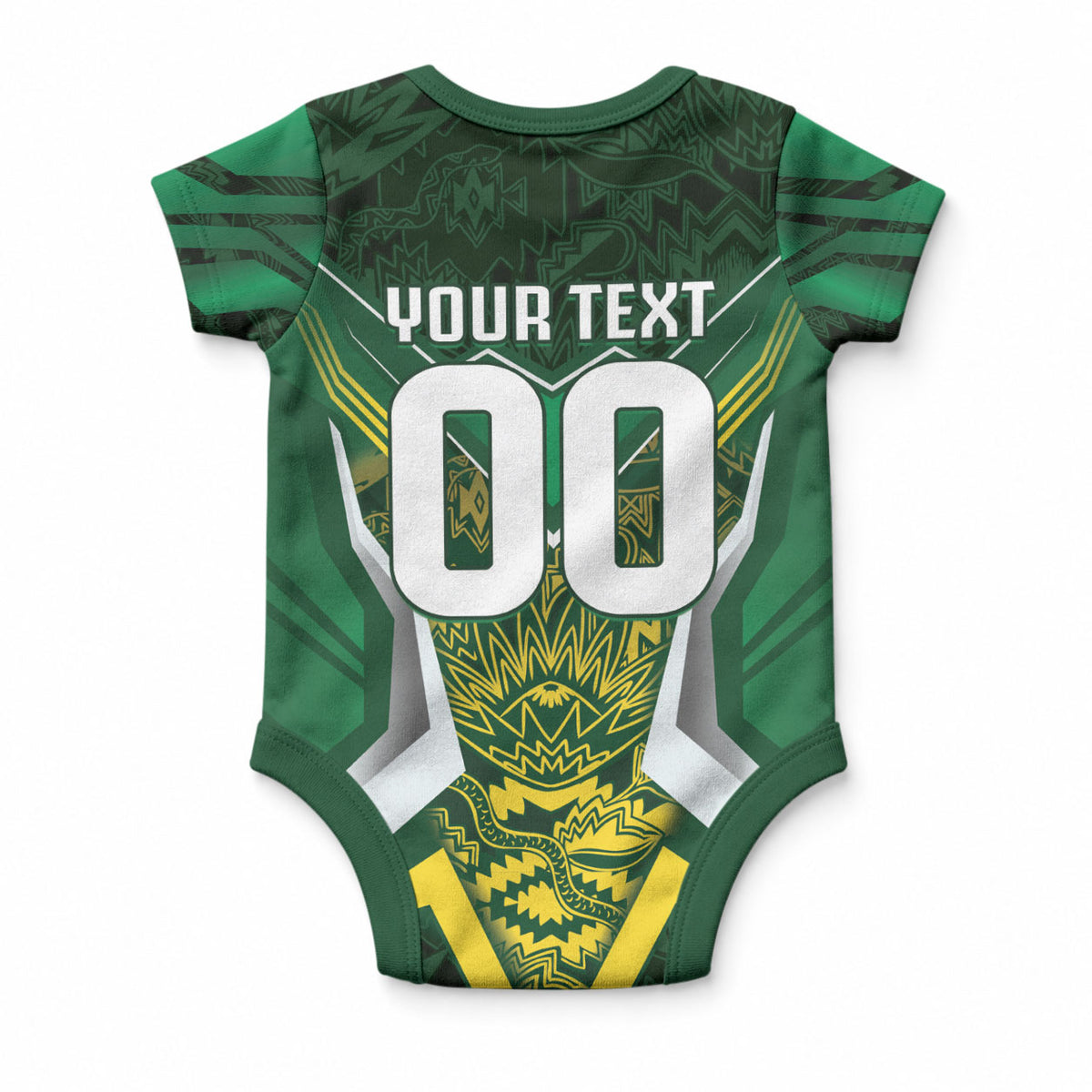 South Africa Springbok Custom Baby Onesie Rugby se Grootste Wedywering