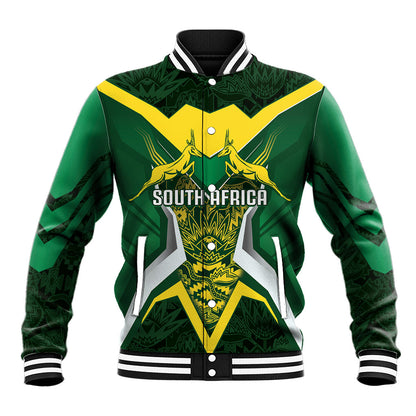 South Africa Springbok Custom Baseball Jacket Rugby se Grootste Wedywering