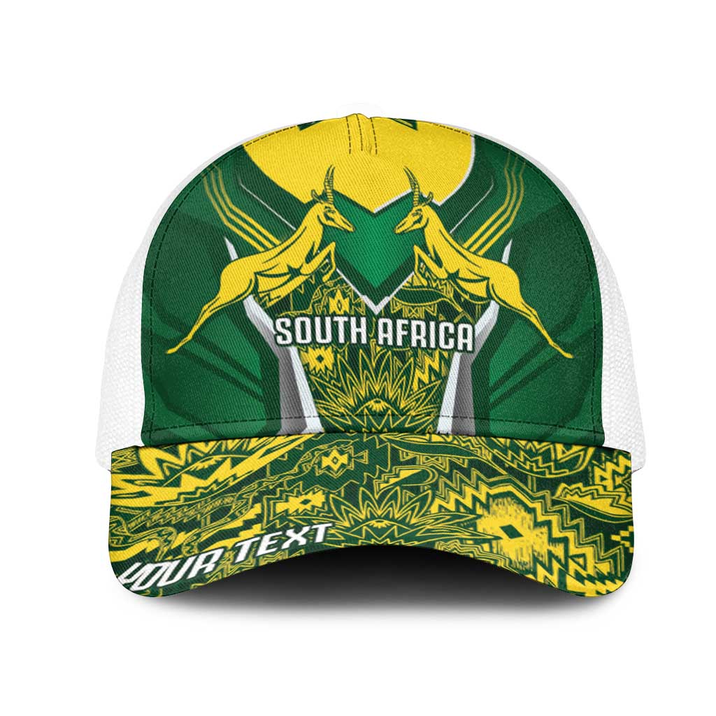 South Africa Springbok Personalized Baseball Net Cap Rugby se Grootste Wedywering