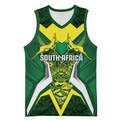 South Africa Springbok Custom Basketball Jersey Rugby se Grootste Wedywering