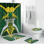 South Africa Springbok Custom Bathroom Set Rugby se Grootste Wedywering