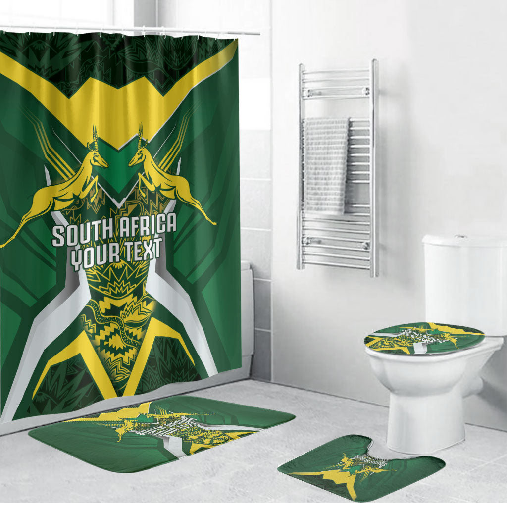 South Africa Springbok Custom Bathroom Set Rugby se Grootste Wedywering