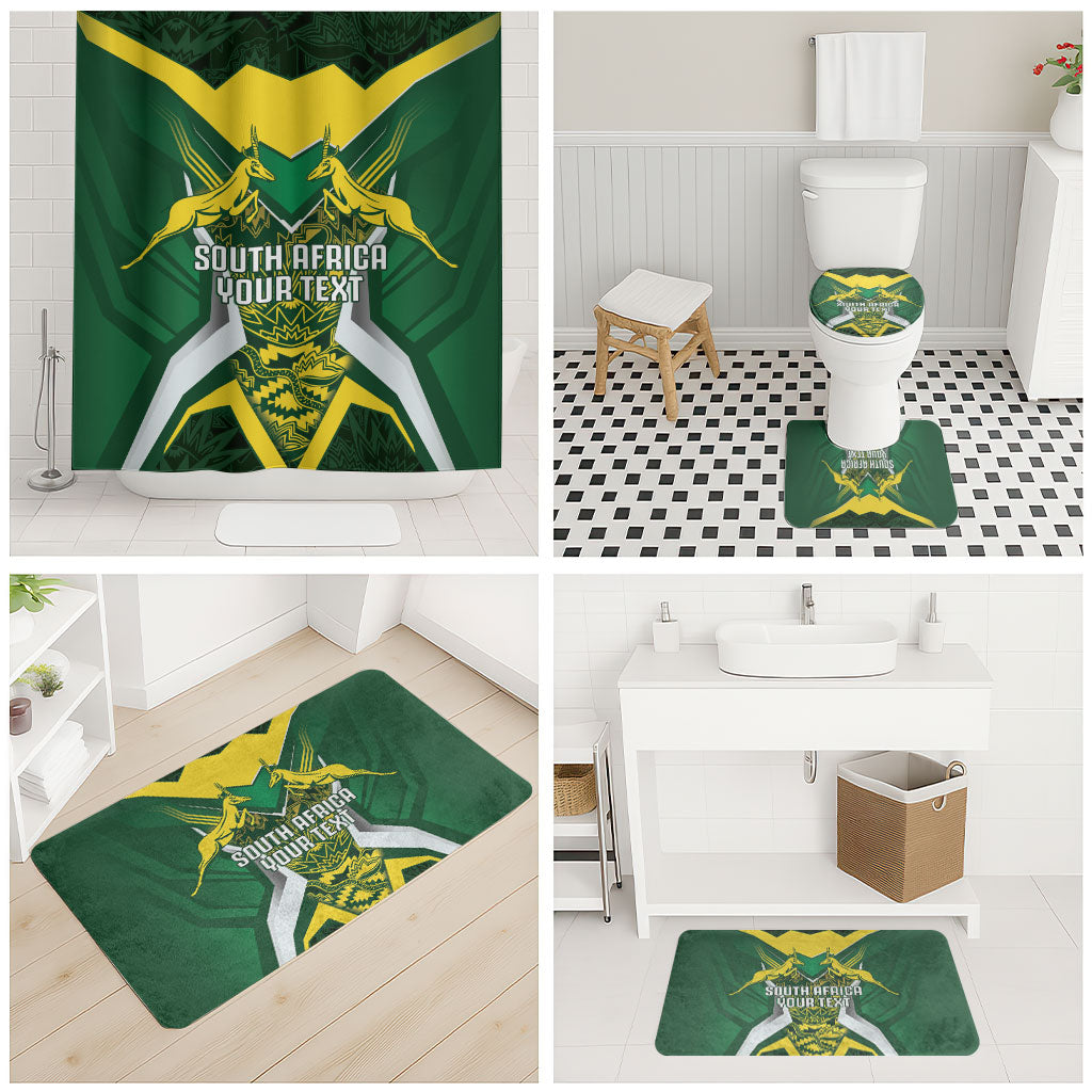 South Africa Springbok Custom Bathroom Set Rugby se Grootste Wedywering