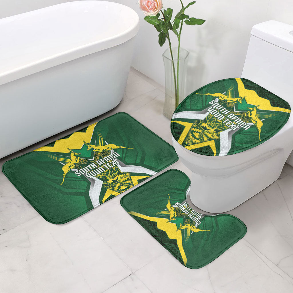 South Africa Springbok Custom Bathroom Set Rugby se Grootste Wedywering