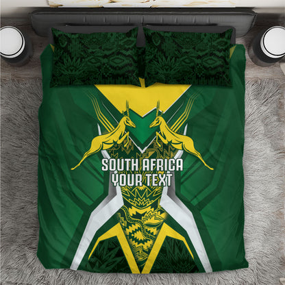South Africa Springbok Custom Bedding Set Rugby se Grootste Wedywering