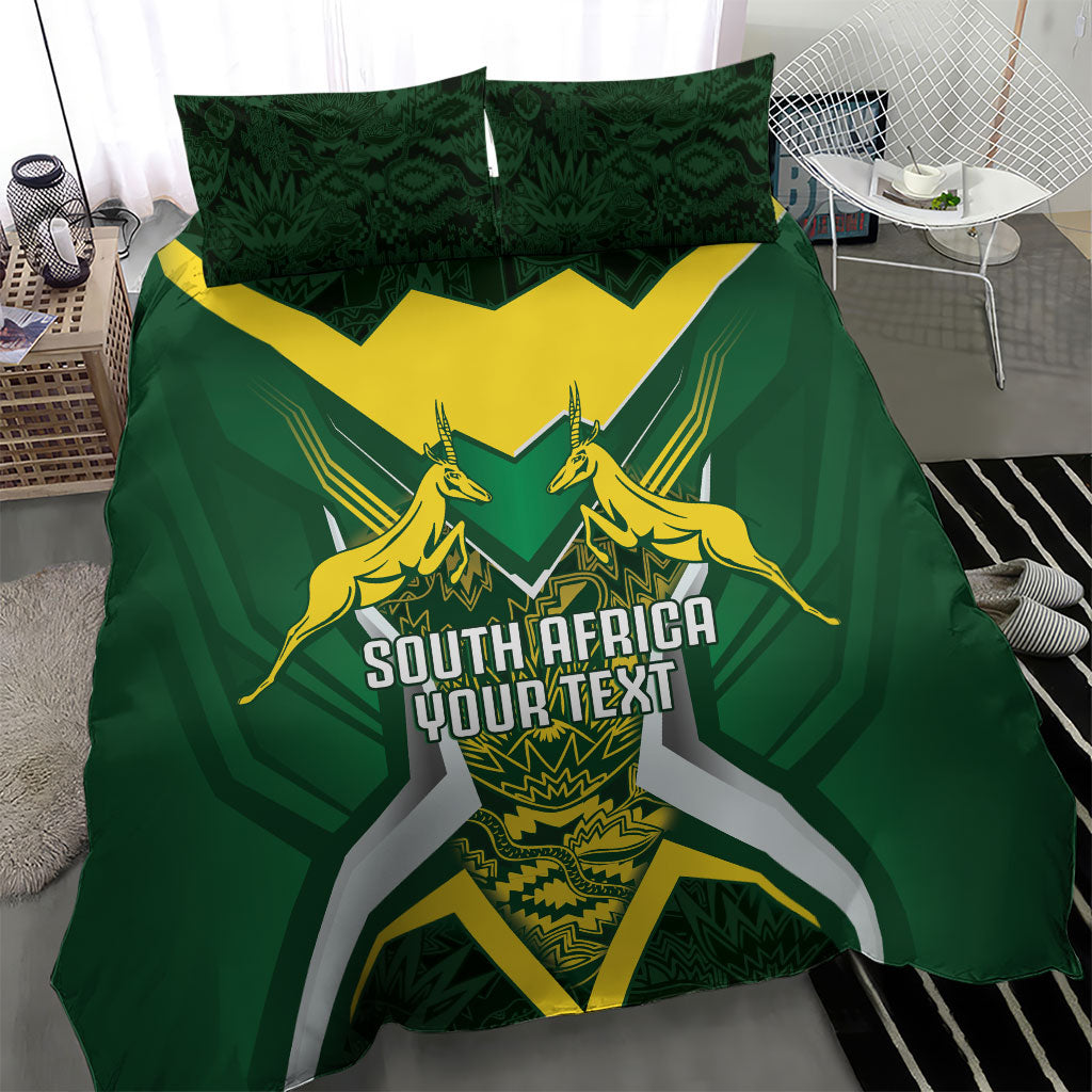 South Africa Springbok Custom Bedding Set Rugby se Grootste Wedywering