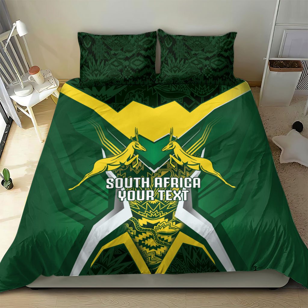 South Africa Springbok Custom Bedding Set Rugby se Grootste Wedywering